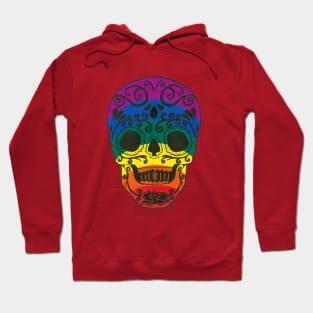 Rainbow sugar skull Hoodie